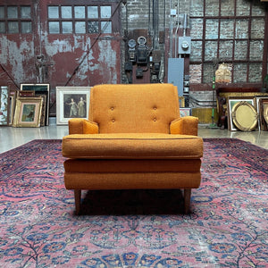 Mid-Century Orange Armchair