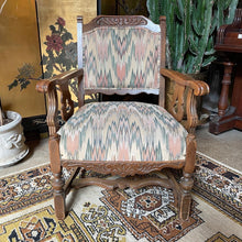 Load image into Gallery viewer, Rustic Ornate Accent Chair
