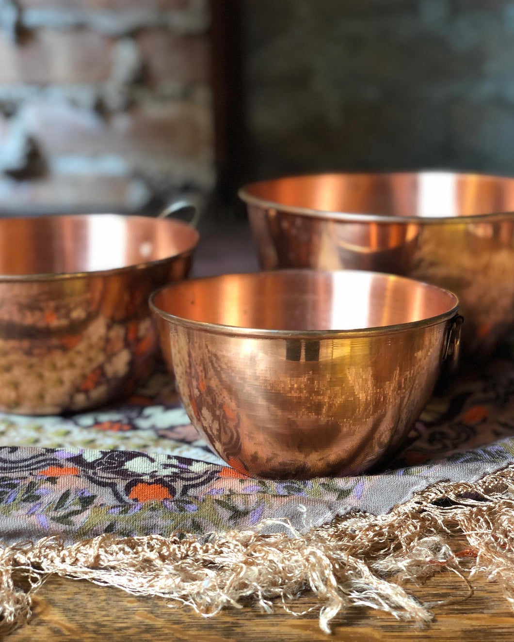 Copper Mixing Bowl Set (3)