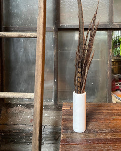 Quartz Vase and Feather Set (2)