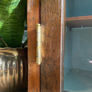 Rustic Glass and Wood Cabinet