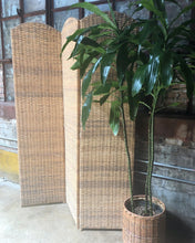 Load image into Gallery viewer, Three-Panel Wicker Folding Screen
