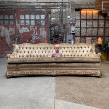 Load image into Gallery viewer, Tufted Mellow-Gold Velvet Couch
