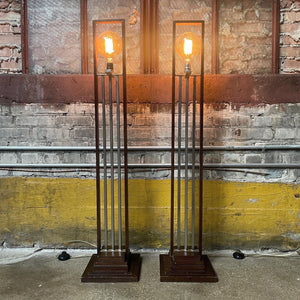 Mission Style Floor Lamps w/ Foot Switch