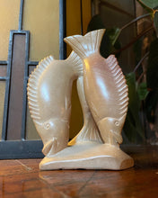 Load image into Gallery viewer, Triple Fish Polished Stone Figurine
