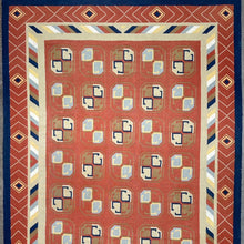 Load image into Gallery viewer, Large Dhurrie Indian Flatweave Rug
