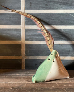 Unique Ceramic Bud Vase / Incense Holder