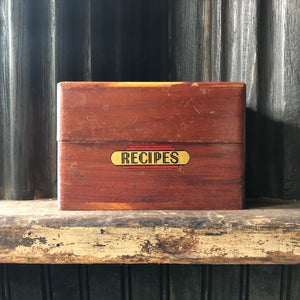 Rustic Deco Cedar Recipe Box