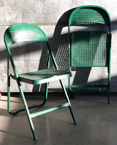Green Metal Folding Chair (1)