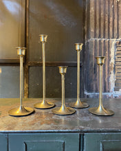 Load image into Gallery viewer, Brass Candlestick Holder Set (5)

