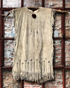 Fringed Suede Native American Garment / Hanging