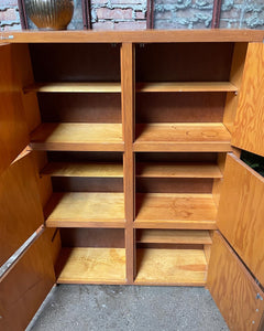 Freestanding Wood Storage Cabinet