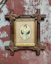 Load image into Gallery viewer, Antique Cross-Framed Portrait
