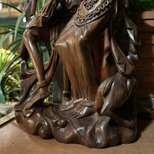 Load image into Gallery viewer, Rama and Sita, Carved Ironwood Statue
