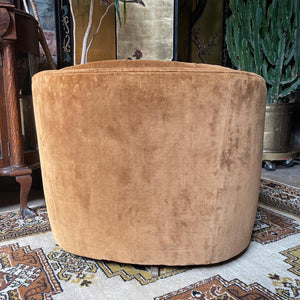 Mustard / Gold Tufted Swivel Chair