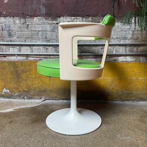 Space-Age Swiveling Desk / Accent Chair