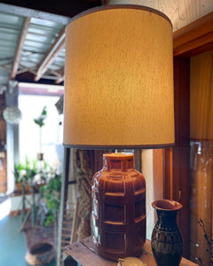 Ceramic Root Beer Barrel / Grenade Lamp