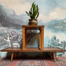 Load image into Gallery viewer, Mid-Century Two-Tier Plant Stand

