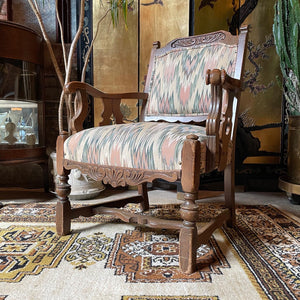 Rustic Ornate Accent Chair