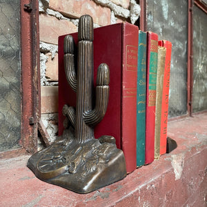 Bronze Saguaro Cactus Bookend Set (2)