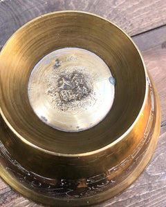 Etched Brass Dragon Bowl