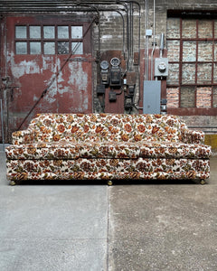 Floral Couch on Casters