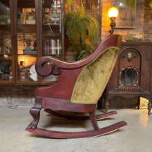 Load image into Gallery viewer, Antique Chartreuse Rocking Chair
