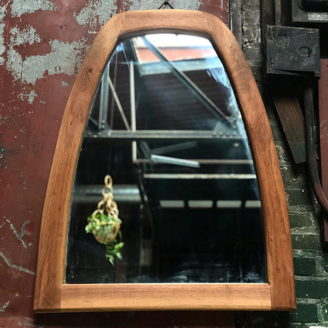 Grandpa-Made Walnut-Framed Mirror