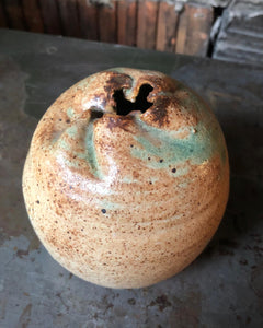 Homemade Ceramic Cinched-Bud Vase