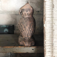 Load image into Gallery viewer, Carved Wood Owl Figurine
