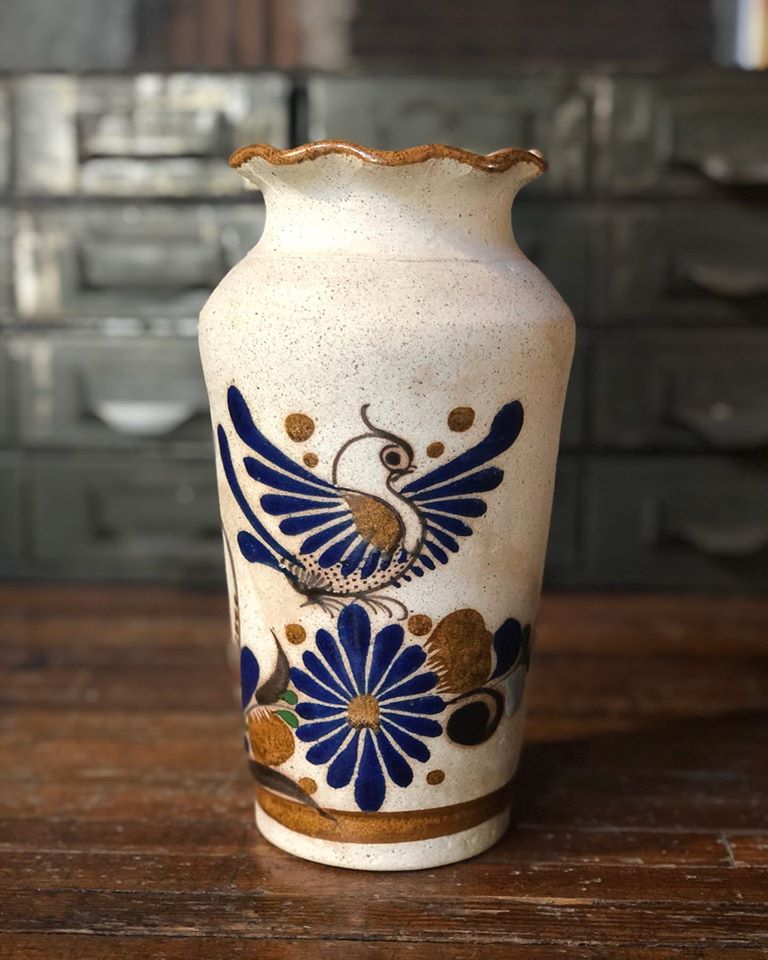 Large Hand-Painted Mexican Pottery