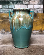 Load image into Gallery viewer, Large Turquoise Glazed Vase / Urn
