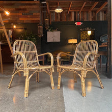 Load image into Gallery viewer, Boho Rattan Chair Set (2)
