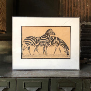 Zebra Print in Box Frame