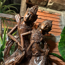 Load image into Gallery viewer, Rama and Sita, Carved Ironwood Statue
