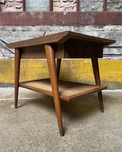 Load image into Gallery viewer, Mid-Century Two-Tier Side Table w/ Drawer
