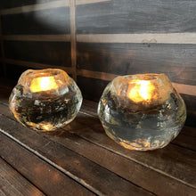 Load image into Gallery viewer, Glass Ice Ball Votive Set (2)

