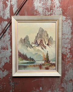 Framed Mountain Scene Print