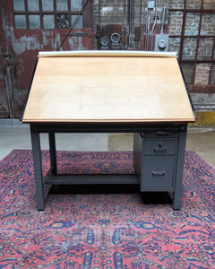 Adjustable/Lockable Drafting Desk w/ Wood Surface