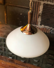 Load image into Gallery viewer, Mid-Century Hand-Blown Hardwired Pendant Light
