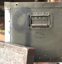 Load image into Gallery viewer, Army Trunk w/ Lid
