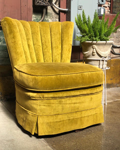 Chartreuse Swivel Accent Chair