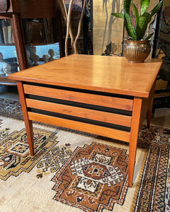 Walnut Side Table w/ Drawer