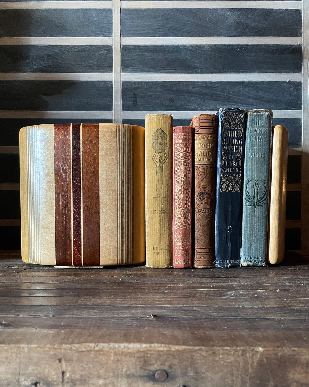 Multi-Toned Wood Bookends