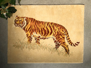 Vintage Karastan Tiger Rug / Wall Hanging