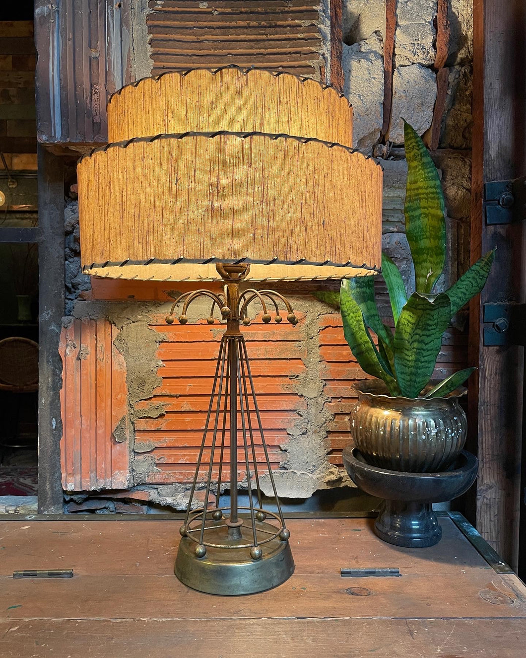 Rustic Atomic Lamp