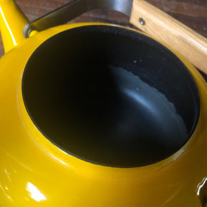Yellow Enamel Tea Kettle