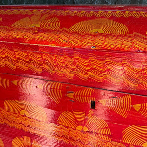 Hand-Painted Chest on Stand