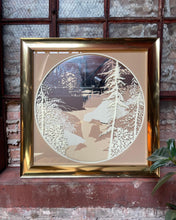 Load image into Gallery viewer, Huge Mountain Stream Silkscreen Mirror in Brass
