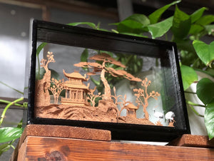 Chinese Cork Diorama